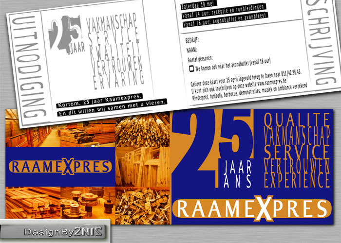 Invitation des chassis Raamexpres