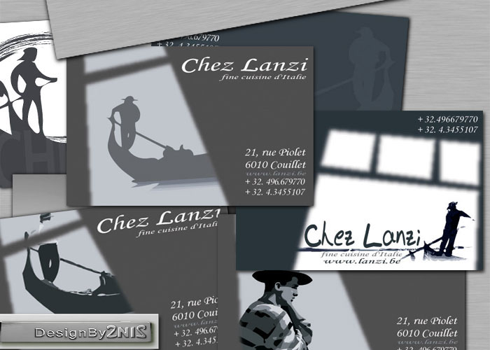 Cartes de visite du restaurant Lanzi